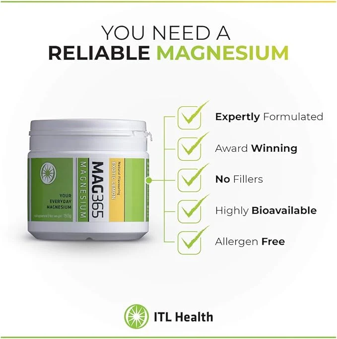 Mag365 Magnesium Citrate - Exotic Lemon 150g - Image 2