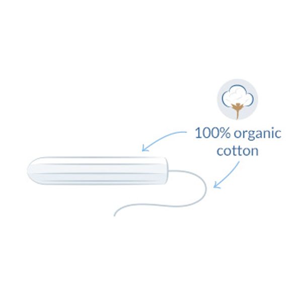 Natracare Organic Cotton Tampons Regular 10 Non - Applicator Tampons - Image 2