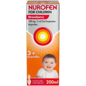 Nurofen For Children 100mg/5ml Oral Suspension 3+ Months Strawberry 200ml