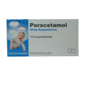 Paracetamol 80mg 10 Suppositories