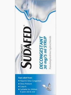 Sudafed Decongestant syrup 100ml