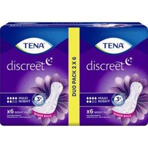 Tena Lady Maxi Night Duo Pack 12 Pads