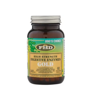 Udos Choice High Strength Digestive Enzymes Gold 60 Vegetarian Capsules
