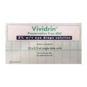 Vividrin 2% W/ V Sodium Cromoglicate 20 Single Dose Units