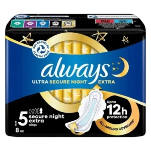 Always Ultra Secure Night Extra Size 5 8's
