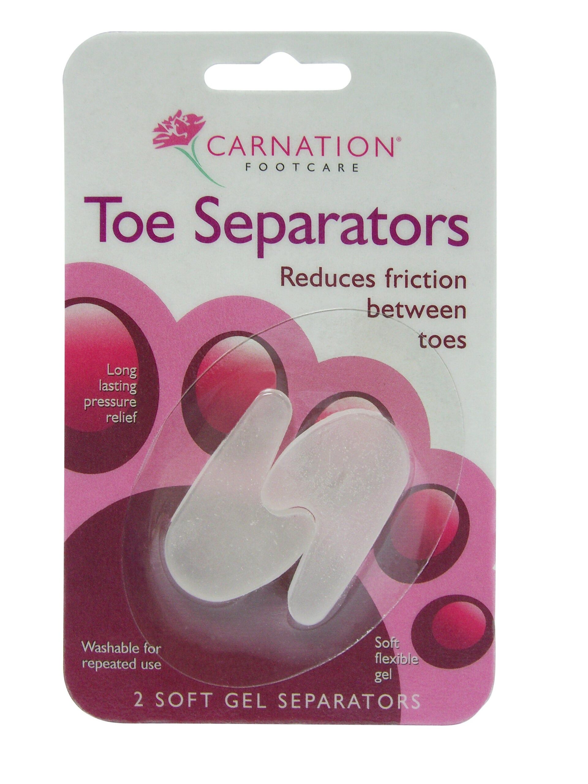 Carnation Toe Seperators 2 Soft Gel Seperators